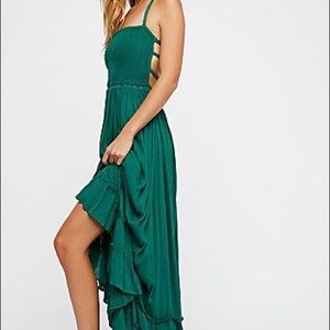 Free People Green Extratropical Maxi Dress